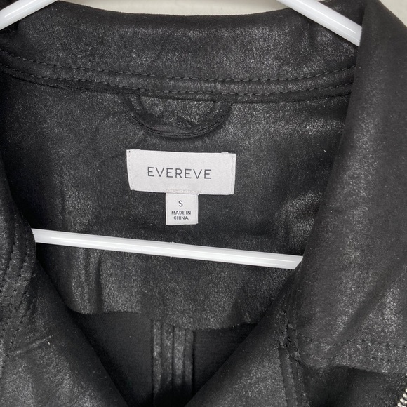 Evereve Marren Moto Jacket Faux Leather in Black Size Small Retail $158 - Picture 7 of 12